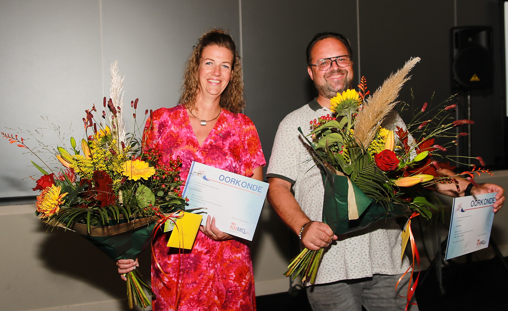 Twee jubilarissen gehuldigd.